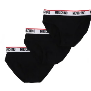 Moschino Abbigliamento Intimo-TRI-PACK SLIP Nero