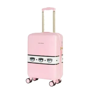 Chiara Ferragni Donna Valigie E Borsoni-TROLLEY LOGOMANIA S Rosa