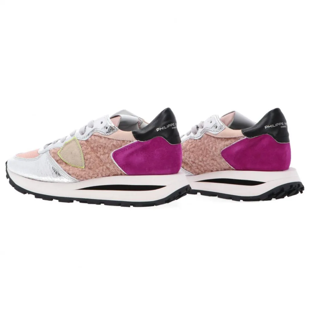 tropez_haute_mixage_rosa_3.webp Philippe Model Donna Sneakers-TROPEZ HAUTE MIXAGE Rosa