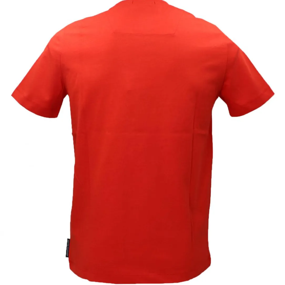 tshirt_mc__rosso_corallo_2.webp Aereonautica Militare Uomo T-Shirt-T-SHIRT MC 2301 Rosso Corallo