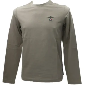 Aereonautica Militare Uomo T-Shirt-T-SHIRT ML 2305 Verde
