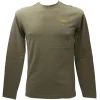 Aereonautica Militare Uomo T-Shirt-T-SHIRT ML 2390 Verde