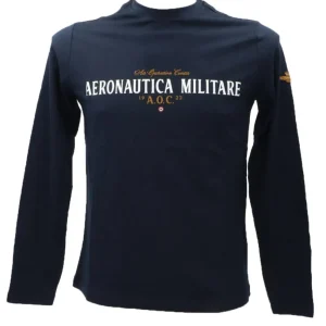 Aereonautica Militare Uomo T-Shirt-T-SHIRT M.L. TS2187J538 Blu