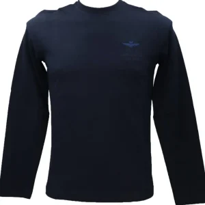 Aereonautica Militare Uomo T-Shirt-T-SHIRT M.L. TS2185J609 Blu