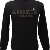 Aereonautica Militare Uomo T-Shirt-T-SHIRT M.L. TS2156J597 Nero