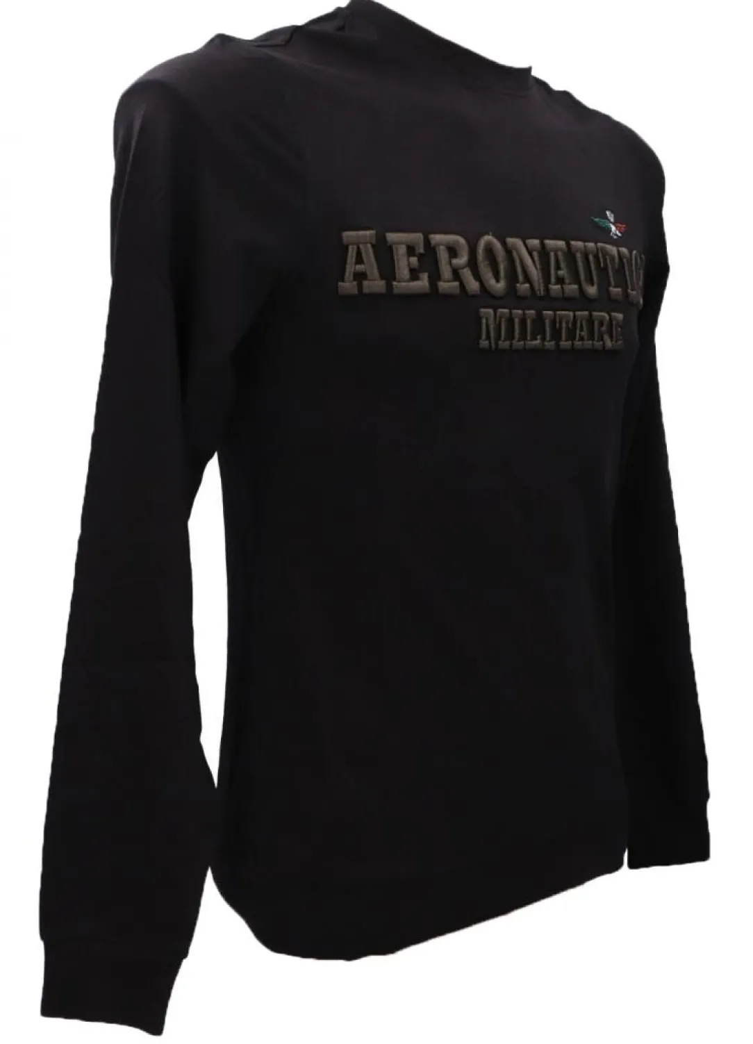 tshirt_ml_tsj_nero_1.webp Aereonautica Militare Uomo T-Shirt-T-SHIRT M.L. TS2156J597 Nero