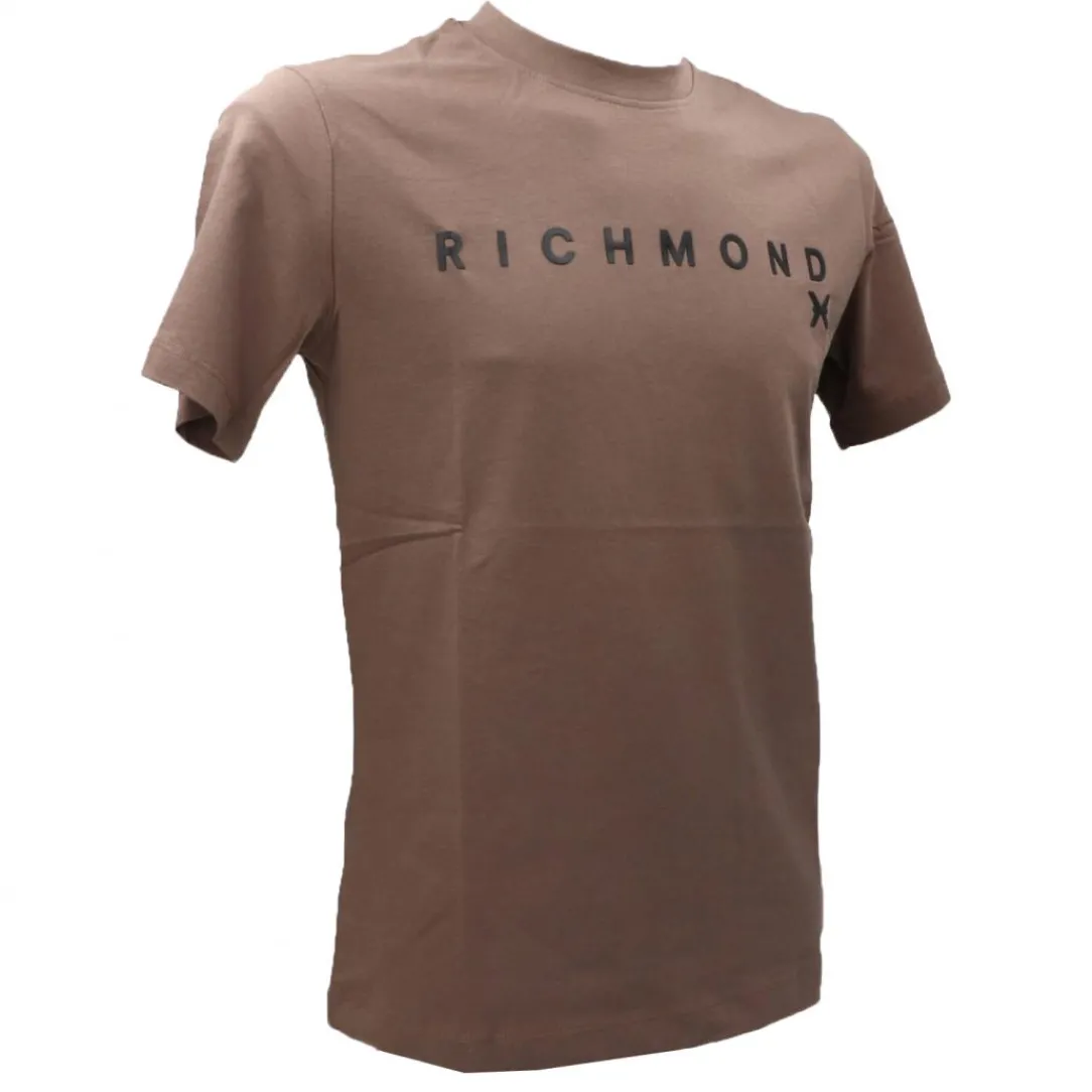 tshirt_olbeli_marrone_1.webp Richmond Uomo T-Shirt-T-SHIRT OLBELI Marrone