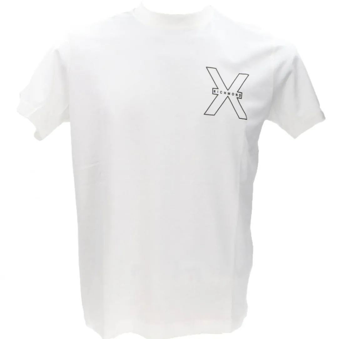 tshirt_rached_bianco_pann_0.webp Richmond Uomo T-Shirt-T-SHIRT RACHED Bianco Panna