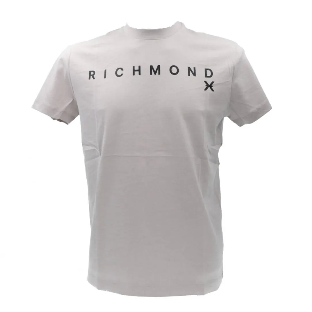umats_tshirt_burasa_grigi_0.webp Richmond Uomo T-Shirt-UMA23082TS T-SHIRT BURASA Grigio Chiaro