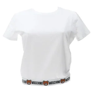 Moschino Donna T-Shirt-V6A0786 4406 T-SHIRT Bianco
