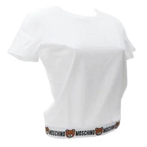 Moschino Donna T-Shirt-V6A0786 4406 T-SHIRT Bianco