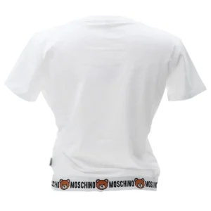 Moschino Donna T-Shirt-V6A0786 4406 T-SHIRT Bianco