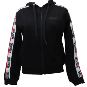 Moschino Donna Felpe-V6A1710 FELPA ZIP Nero