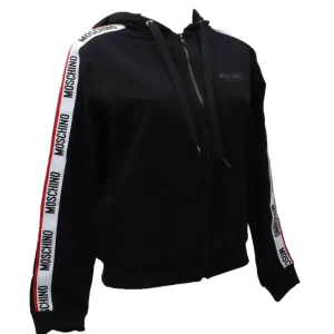 Moschino Donna Felpe-V6A1710 FELPA ZIP Nero