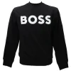 Boss Uomo Felpe-WE BASIC CREW Nero