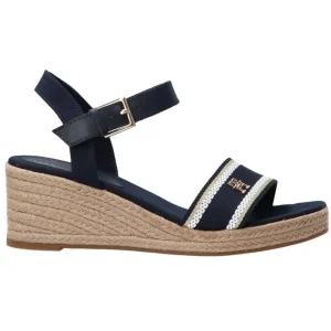 Tommy Hilfiger Donna Sandali-Webbing Wedge FW0FW08044 Blu